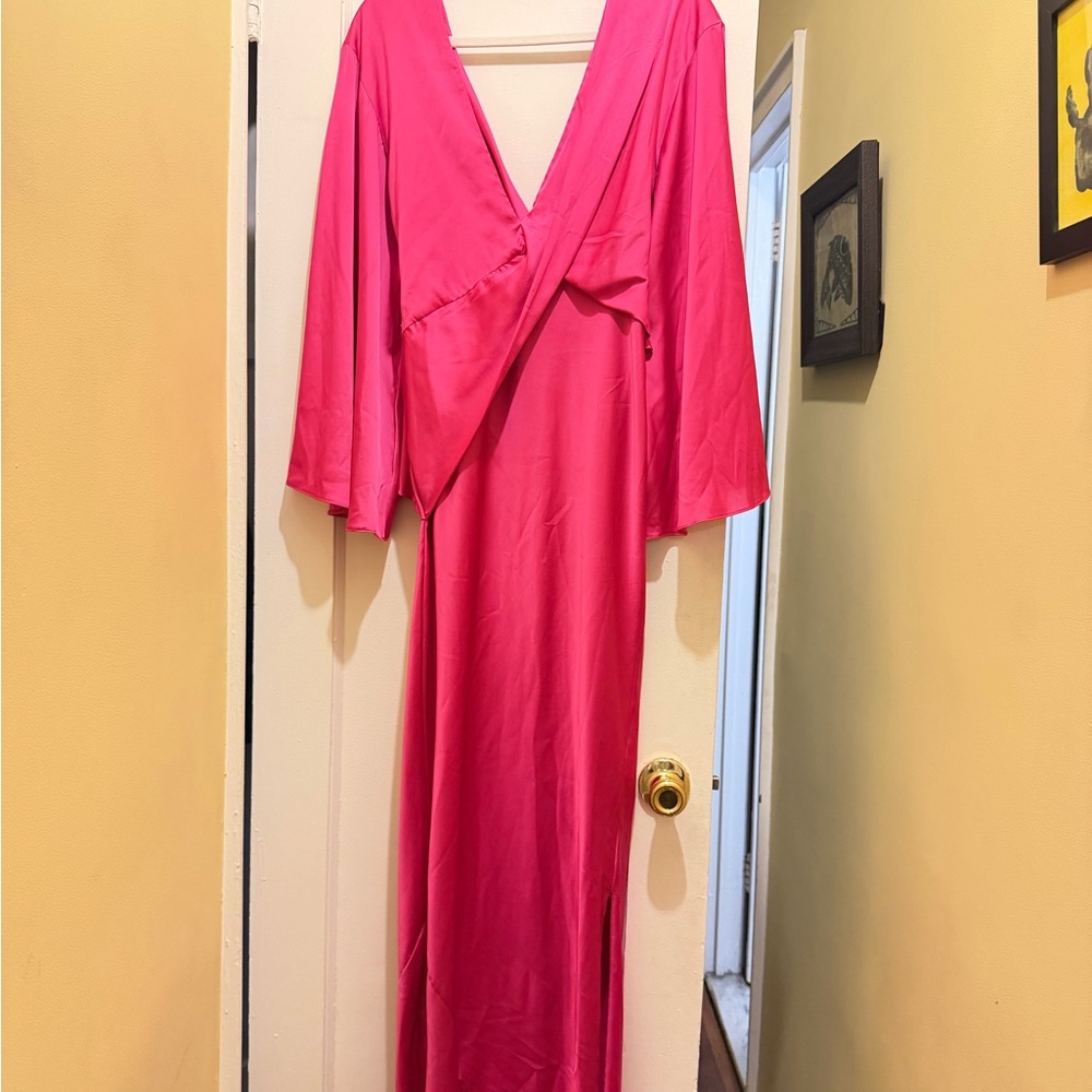 ASOS Vibrant Pink Long Dress